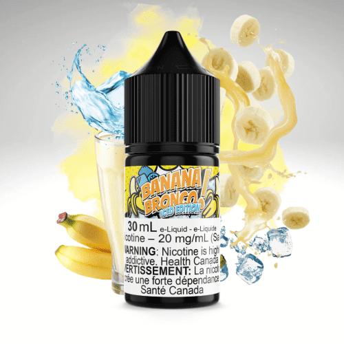 Banana Bronco Iced Salt by Maverick E-Liquid 30ml / 12mg Steinbach Vape SuperStore and Bong Shop Manitoba Canada