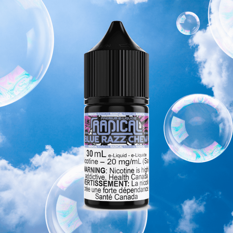 blue razz chew salt nic by radical e liquid steinbach vape superstore and bong shop manitoba canada 41325587005693