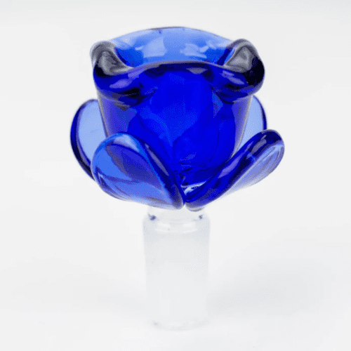 Bong Bowl-Flower Shape Glass Bowl Blue Steinbach Vape SuperStore and Bong Shop Manitoba Canada