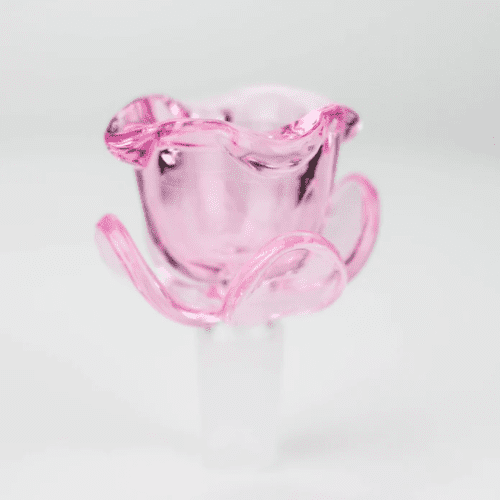 Bong Bowl-Flower Shape Glass Bowl Pink Steinbach Vape SuperStore and Bong Shop Manitoba Canada