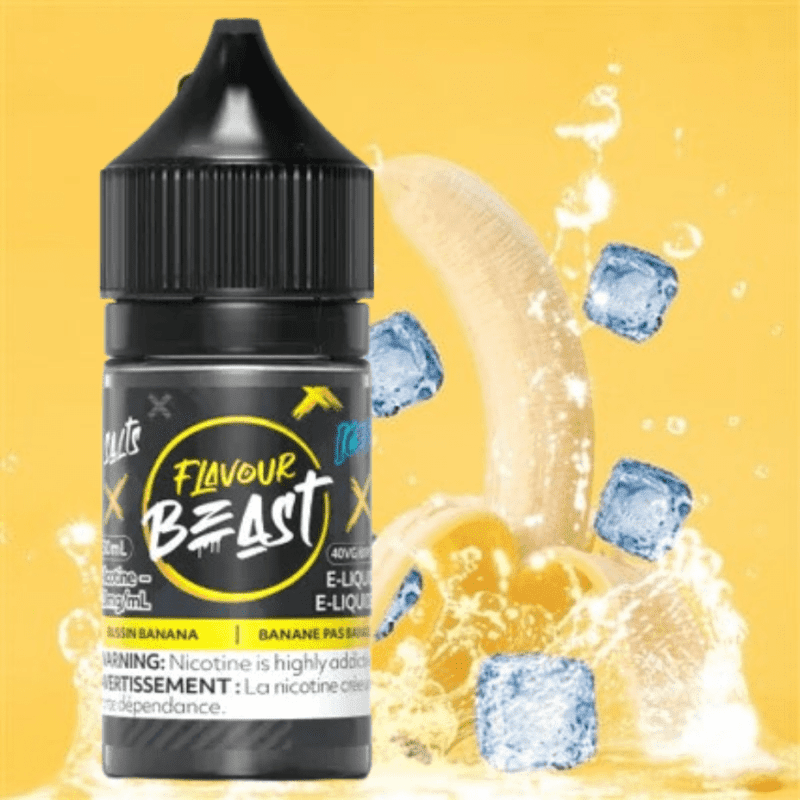 Bussin Banana Iced by Flavour Beast Salts 30ml / 20mg Steinbach Vape SuperStore and Bong Shop Manitoba Canada