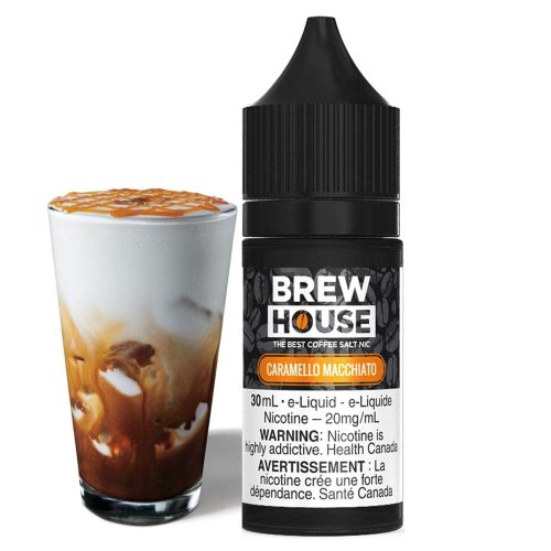 Caramello Macchiato Salt by Brew House E-Liquid 30ml / 10mg Steinbach Vape SuperStore and Bong Shop Manitoba Canada