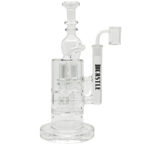 Castle Glassworks 7mm Stemless Big Boy Recycler Rig-12" 12" Steinbach Vape SuperStore and Bong Shop Manitoba Canada