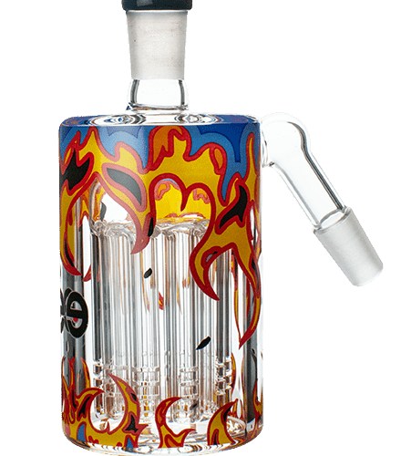 Cheech Glass 14mm 45° Wig Wag Ash Catcher 14mm / Black Steinbach Vape SuperStore and Bong Shop Manitoba Canada