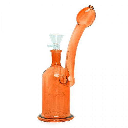 Day Glow Bubbler w/6-Arm Tree Perc 6" 6" / Orange Steinbach Vape SuperStore and Bong Shop Manitoba Canada