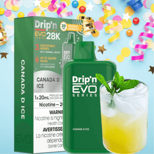 Drip'n by Envi EVO 28k Disposable Vape-Canada D 28000 Puffs / 20mg Steinbach Vape SuperStore and Bong Shop Manitoba Canada