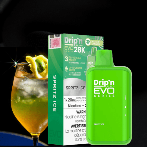 Drip'n by Envi EVO 28k Disposable Vape-Spritz Ice 28000 Puffs Steinbach Vape SuperStore and Bong Shop Manitoba Canada