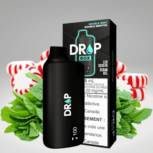 Drop Box 8500 Disposable Vape-Double Mint 15ml / 8500Puffs Steinbach Vape SuperStore and Bong Shop Manitoba Canada