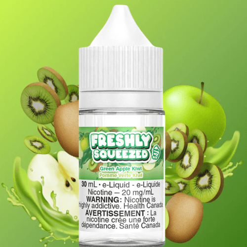 Freshly Squeezed Salt - Green Apple Kiwi 30ml 30ml / 12mg Steinbach Vape SuperStore and Bong Shop Manitoba Canada