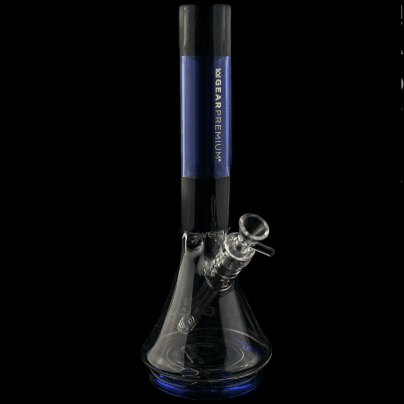 Gear Hylton 7mm Colored Beaker-13" 7mm / Blue Steinbach Vape SuperStore and Bong Shop Manitoba Canada