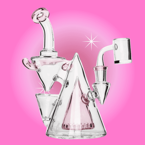 Gear Premium Outer Limits Concentrate Outcycler Rig w/Cone Perc-8.5" Pink Steinbach Vape SuperStore and Bong Shop Manitoba Canada