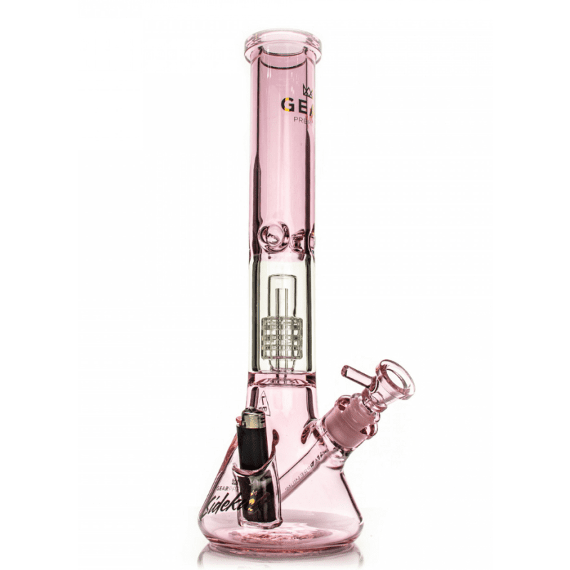 Gear Premium Sidekick Dual Chamber Beaker Bong-15.5" 15.5" / Pink Steinbach Vape SuperStore and Bong Shop Manitoba Canada