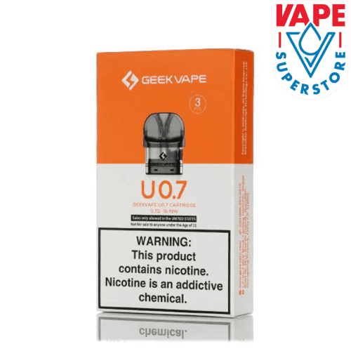 Geekvape U Series Replacement Pods (3/pkg) 0.7ohm Steinbach Vape SuperStore and Bong Shop Manitoba Canada