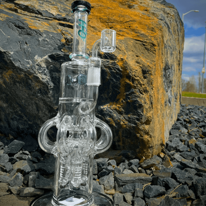 h2o glass 7mm bong with 4 rocket percs 20 steinbach vape superstore and bong shop manitoba canada 40014015234301