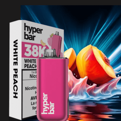 Hyper Bar BE38000 Disposable Vape-White Peach 38000 puffs Steinbach Vape SuperStore and Bong Shop Manitoba Canada