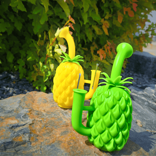 lit silicone 7 tall pineapple water pipe steinbach vape superstore and bong shop manitoba canada 40011145969917