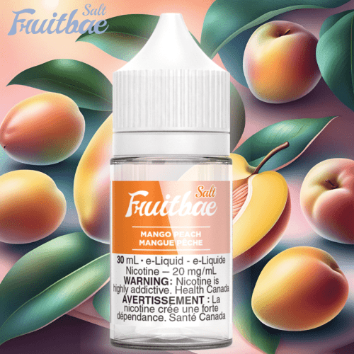 mango peach by fruitbae sorbae salts steinbach vape superstore and bong shop manitoba canada 41910551544061