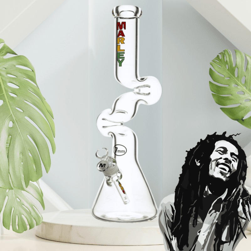 Marley Flex Twist 7mm Beaker Zong Bong-17" 17"/7mm Steinbach Vape SuperStore and Bong Shop Manitoba Canada