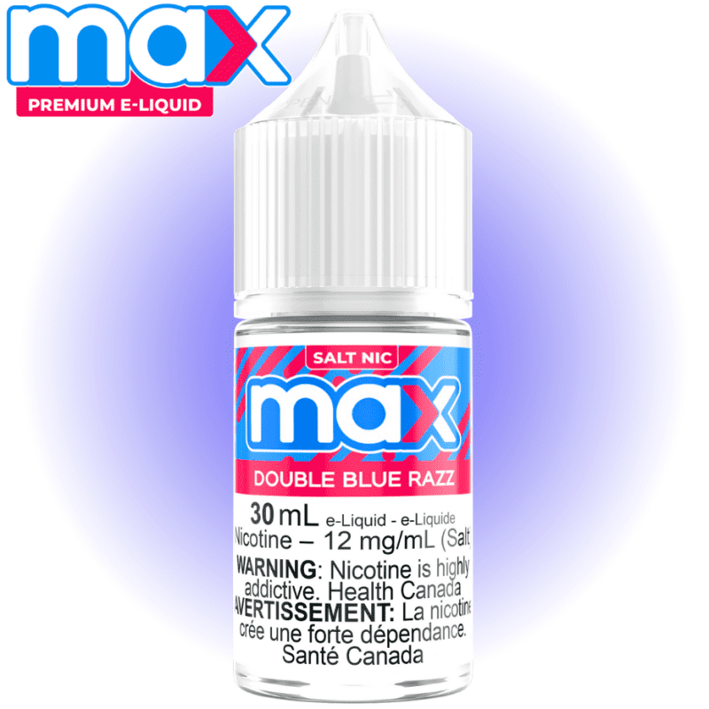 Max E-Liquid - Double Blue Razz Salt 30ml / 12mg Steinbach Vape SuperStore and Bong Shop Manitoba Canada