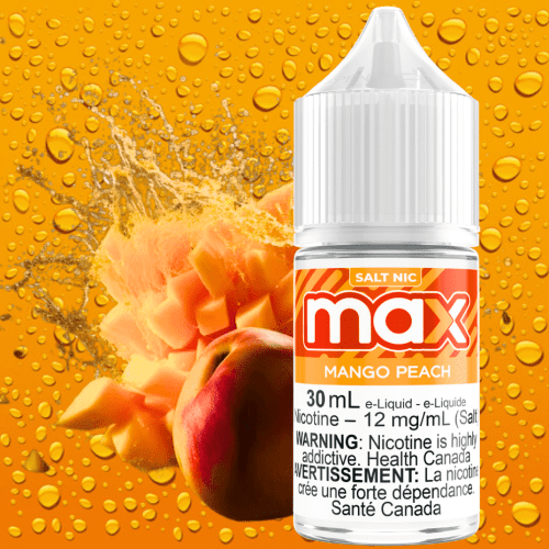 max e liquid mango peach salt steinbach vape superstore and bong shop manitoba canada 41313993621757