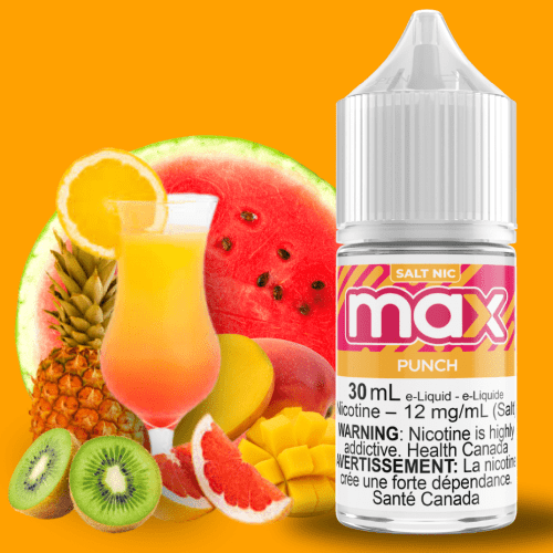 Max E-Liquid - Punch Salt 30ml / 12mg Steinbach Vape SuperStore and Bong Shop Manitoba Canada