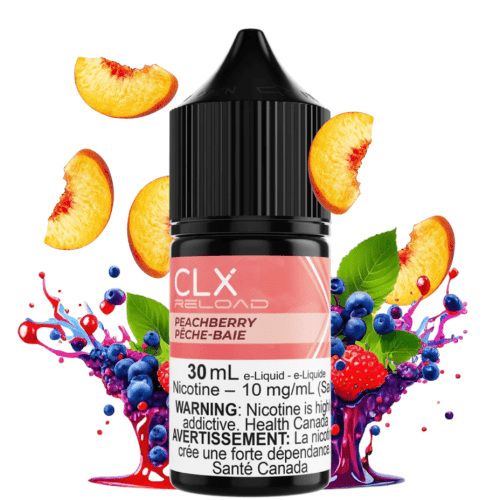 Peach Berry Salt by CLX Reload E-Liquid 30ml / 10mg Steinbach Vape SuperStore and Bong Shop Manitoba Canada