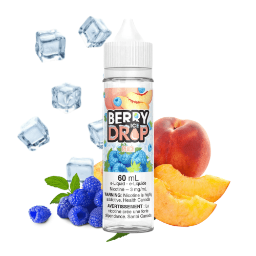 Peach Ice by Berry Drop E-Liquid 3mg Steinbach Vape SuperStore and Bong Shop Manitoba Canada