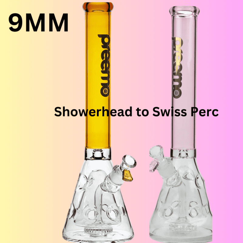 preemo 9mm showerhead to swiss perc beaker 18 18 blue steinbach vape superstore and bong shop manitoba canada 42142233428221