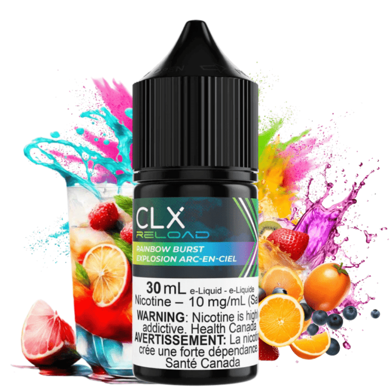 Rainbow Burst Salt by CLX Reload E-Liquid 30ml / 10mg Steinbach Vape SuperStore and Bong Shop Manitoba Canada