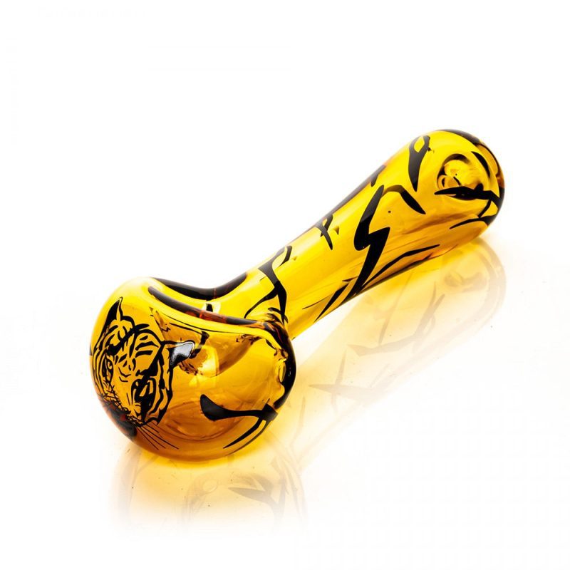 red eye glass honey gold tiger spoon hand pipe 4 5 steinbach vape superstore and bong shop manitoba canada 40169326838013