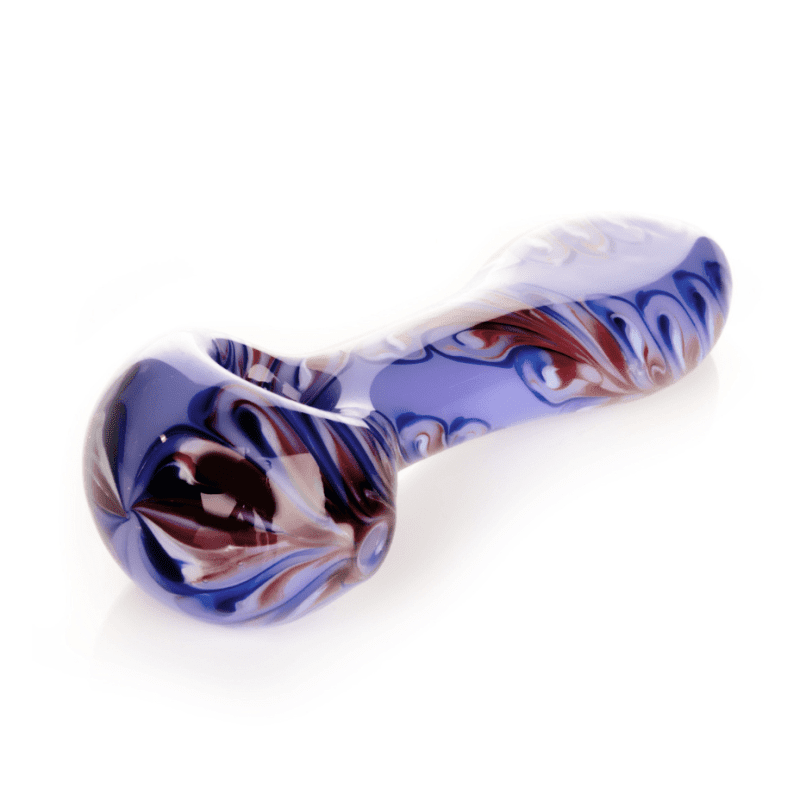 red eye glass paisley spoon hand pipe 4 5 steinbach vape superstore and bong shop manitoba canada 40179284541693