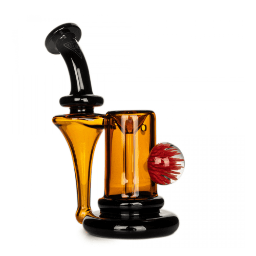 Red Eye Glass Thorp Sherlock Recycler Bubbler-6" 6" / Green + Smoke Steinbach Vape SuperStore and Bong Shop Manitoba Canada