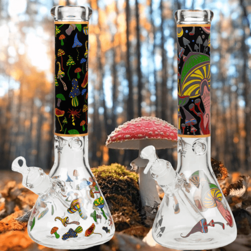 retro glass 9mm mushroom beaker 14 steinbach vape superstore and bong shop manitoba canada 42052633624829