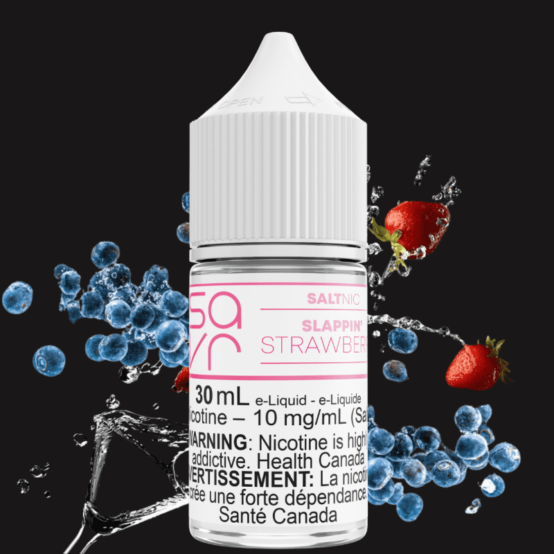 Slappin' Strawberry Salt by Savr E-liquid 10mg Steinbach Vape SuperStore and Bong Shop Manitoba Canada