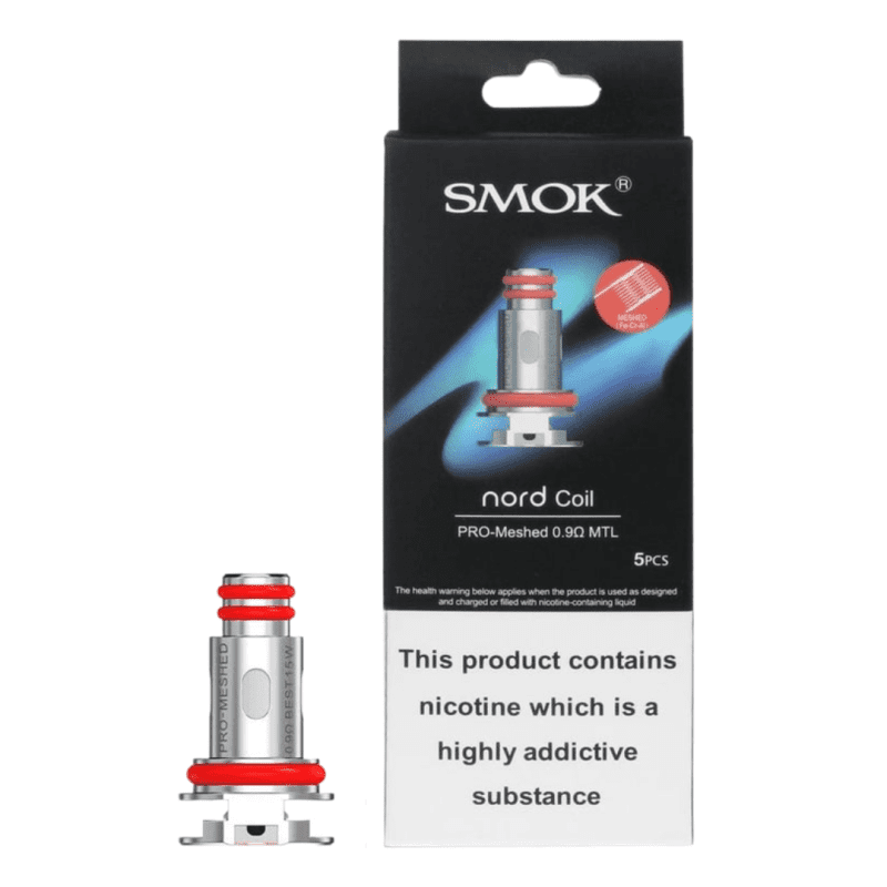 Smok Nord Pro Replacement Coils 5/pkg / Meshed 0.9 ohm MTL Steinbach Vape SuperStore and Bong Shop Manitoba Canada