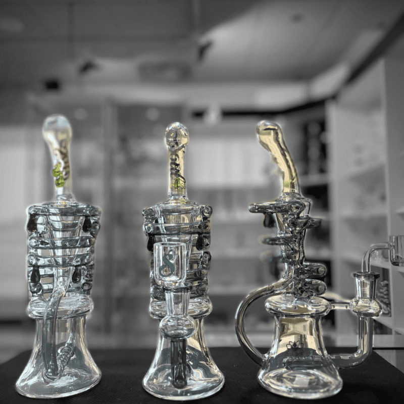 soul glass 2 in 1 inline recycler 9 5 grey steinbach vape superstore and bong shop manitoba canada 40012558663933