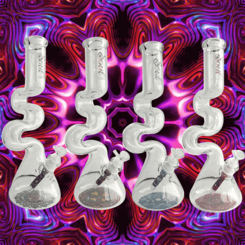 soul glass 7mm 3 arm zig zag mandala beaker 16 5 steinbach vape superstore and bong shop manitoba canada 40013790740733