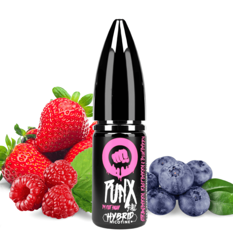 Strawberry Raspberry & Blueberry Hybrid Salt Nic by Riot Squad Punx 5mg Steinbach Vape SuperStore and Bong Shop Manitoba Canada