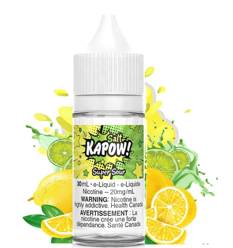 Super Sour Salt by Kapow E-Liquid 30ml / 12mg Steinbach Vape SuperStore and Bong Shop Manitoba Canada