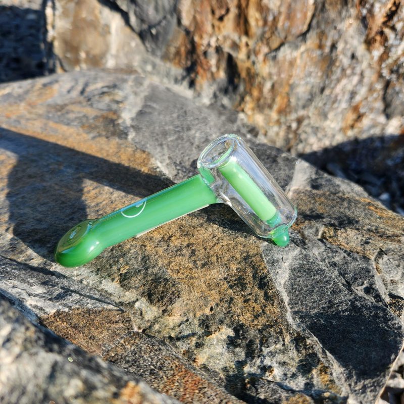 Tree Glass Showerhead Hammer Bubbler 4.5" Jade Green Steinbach Vape SuperStore and Bong Shop Manitoba Canada