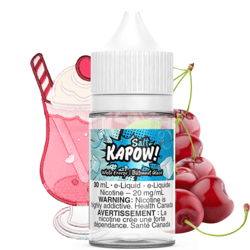 White Freeze Salt by Kapow E-liquid 30ml / 12mg Steinbach Vape SuperStore and Bong Shop Manitoba Canada